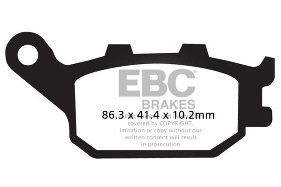 EBC FA174HH Double-H Sintered Rear Brake Pads for Yamaha YZF-R6, YZF-R1, MT-07, MT-09, XSR900, R7