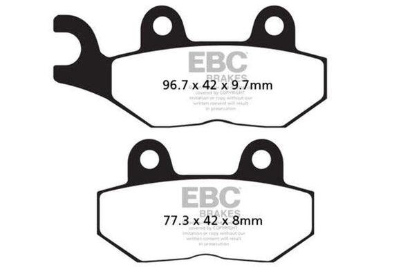 EBC Brakes Organic Brake Pad FA214/2