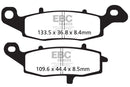 EBC Sintered Brake Pads 2 Pr FA229HH+FA231HH for select Kawasaki Suzuki models-7
