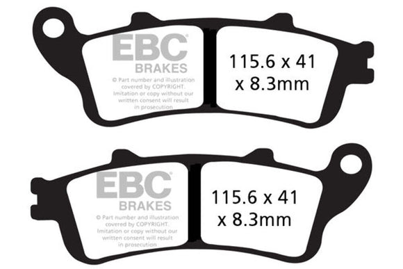 EBC Brake Pads Semi-Sintered FA261V Cruiser