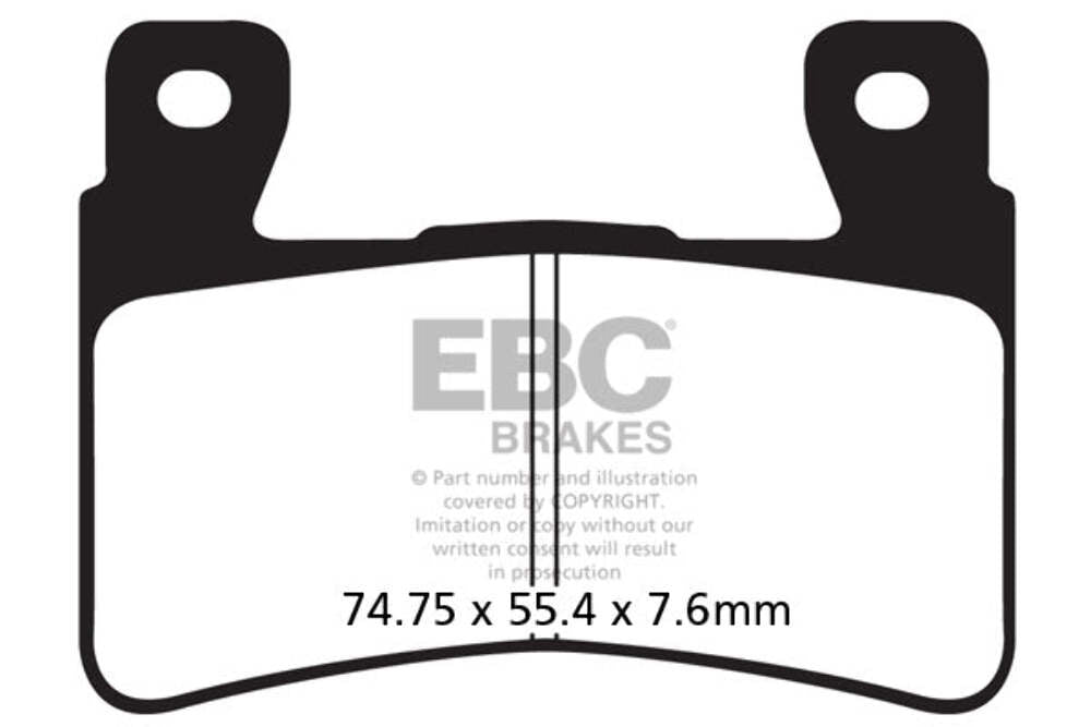 EBC FA296HH HH Sintered Brake Pads — Front — Multi-Make