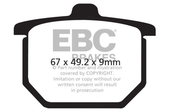 EBC Brakes Organic Brake Pad FA31