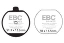 EBC Brakes Organic Brake Pad FA33-3
