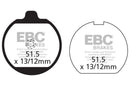 EBC Brakes Organic Brake Pad FA37-3