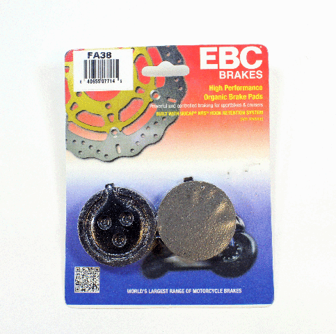 EBC Organic Brake Pad Set - 2 Pair FA38 for select Suzuki GS1000 models