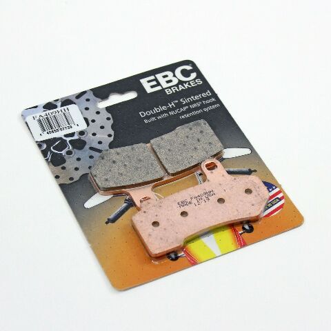 EBC Sintered Brake Pads and Caliper Pad Pins Front for select Harley-Davidson models
