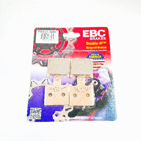EBC Sintered Brake Pads and Caliper Pad Pins Front for select Kawasaki models