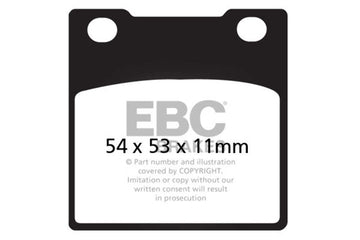 EBC Brakes Organic Brake Pad FA45 - 0