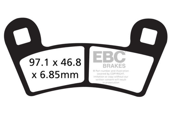 EBC Brake Pads ATV FA456R Off Road Mud & Sand