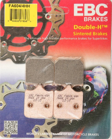 EBC Sintered Brake Pads 2 Pair FA604/4HH for select BMW Triumph models