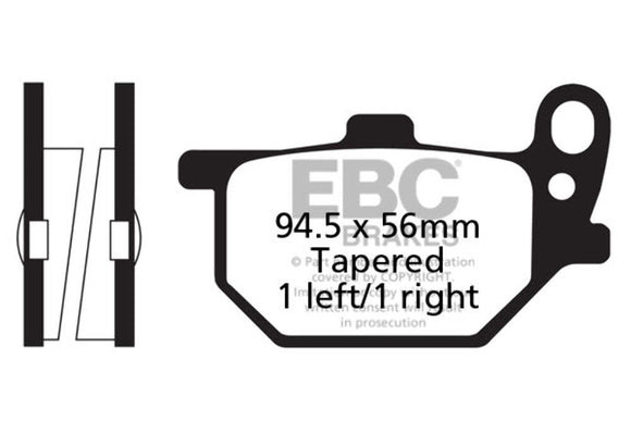 EBC Brakes Organic Brake Pad FA61