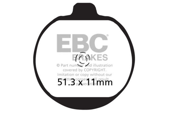 EBC Brakes Organic Brake Pad FA62