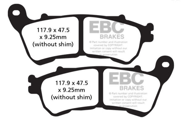 EBC Brakes Sintered Brake Pad FA640HH for select Harley Davidson models