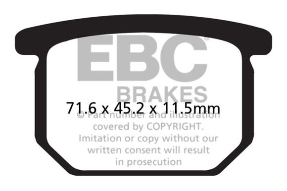EBC Brakes Organic Brake Pad FA65