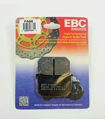 EBC Brakes Organic Brake Pad FA68 - 0