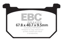 EBC Brakes Organic Brake Pad FA68-3