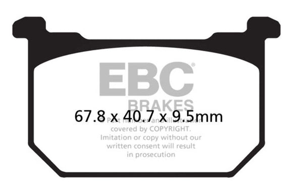 EBC Brakes Organic Brake Pad FA68