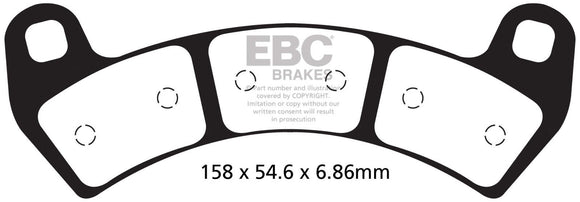EBC Brake Pads ATV FA680R Off Road Mud & Sand