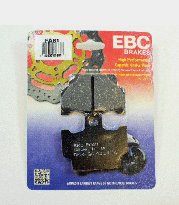 EBC Brakes Organic Brake Pad FA81 Front for select Yamaha models