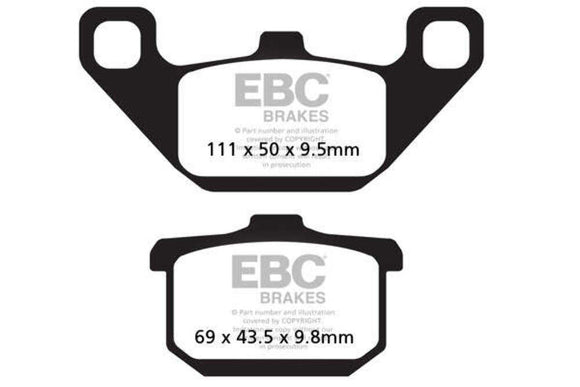 EBC Brakes Organic Brake Pad FA85
