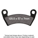EBC SXR656HH SXR Series Sintered Race Brake Pads for Polaris RZR XP 1000, Ranger 1000 XP, RZR XP 900 & Ranger 570-4