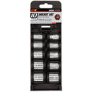 Performance Tool Metric Socket Set Shallow - 10 Pc 3/8"-1