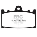 EBC Brake Pad Set Track Day Sintered - 2 Pair EPFA158HH for select Kawasaki Suzuki models-4