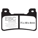 EBC Brake Pad Set Track Day Sintered - 2 Pair EPFA390HH for select Honda models-2