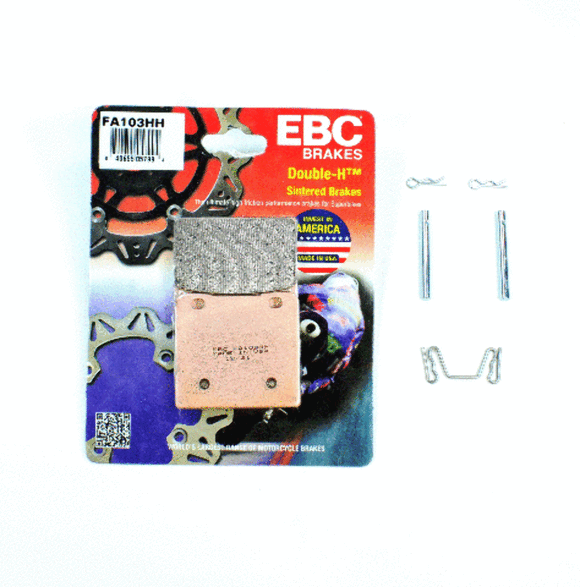 EBC Sintered Brake Pad Set FA103HH - 1 Pair with Caliper Pins
