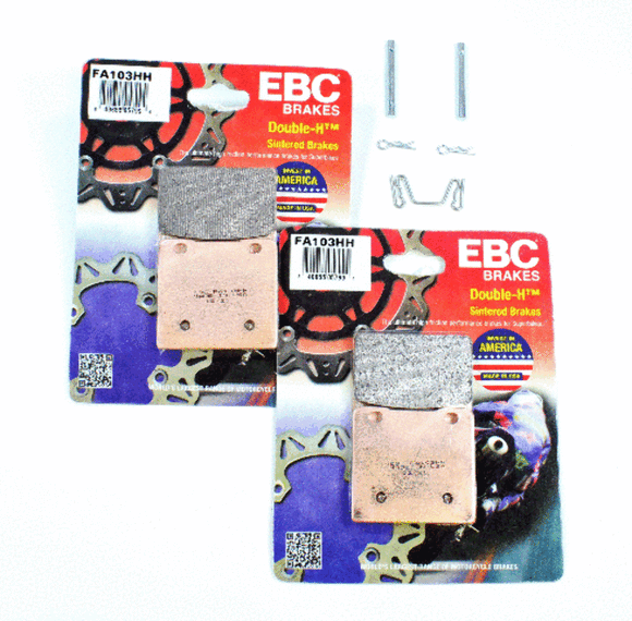 EBC Sintered Brake Pad Set FA103HH - 2 Pair with Caliper Pins