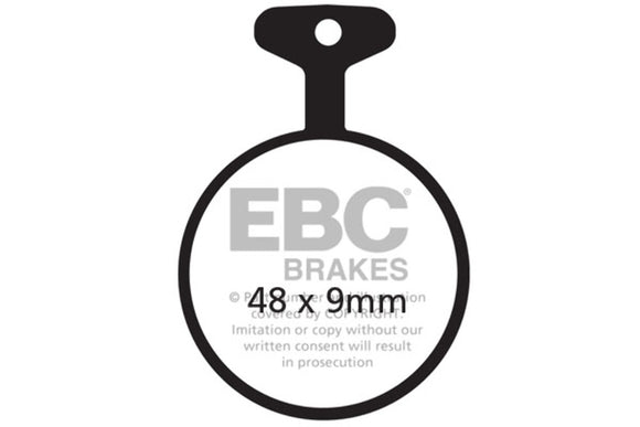 EBC Organic Brake Pad Set - 2 Pair FA11 for select Yamaha models