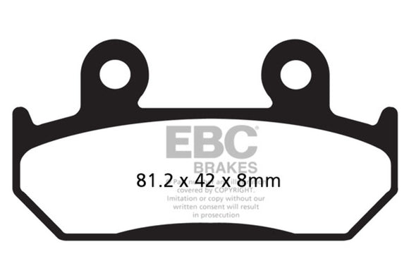 EBC FA121 Organic Motorcycle Brake Pads - Front 2 Pair 1987-90 Honda CBR600F