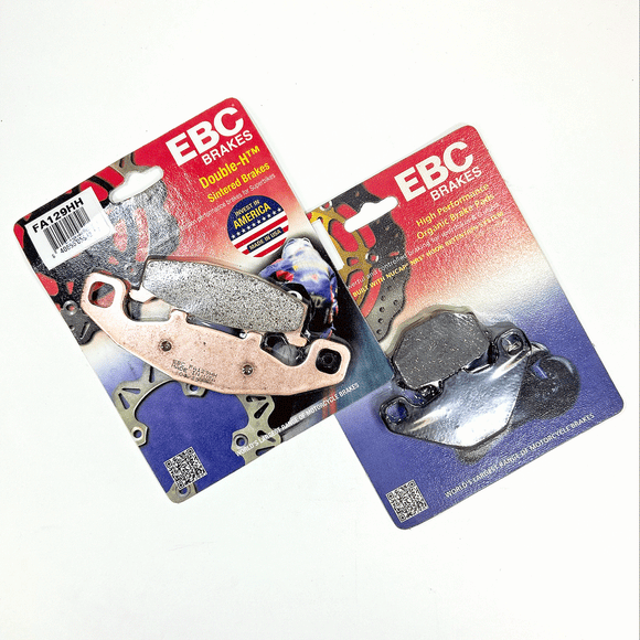 Brake Pad Set EBC HH Frt+Organic Rear-1994-2009 Kawasaki EX 500R NINJA Frt 2 Pr