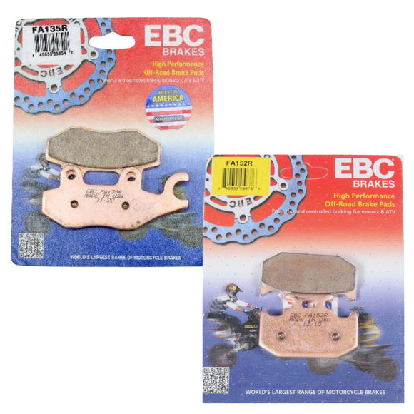 EBC FA135R & FA152R Front Sintered Brake Pad Kit | Kawasaki KX250 1989-1993 (Left & Right)