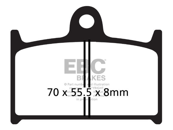 EBC Sintered Brake Pad Set - 2 Pair FA145HHx2