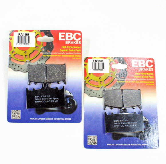 EBC Organic Brake Pad Set - 2 Pair FA158x2