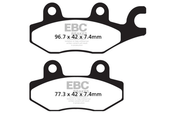 EBC Brake Pad Set R-Series FA135R+FA165R Off Road for Both Front Calipers