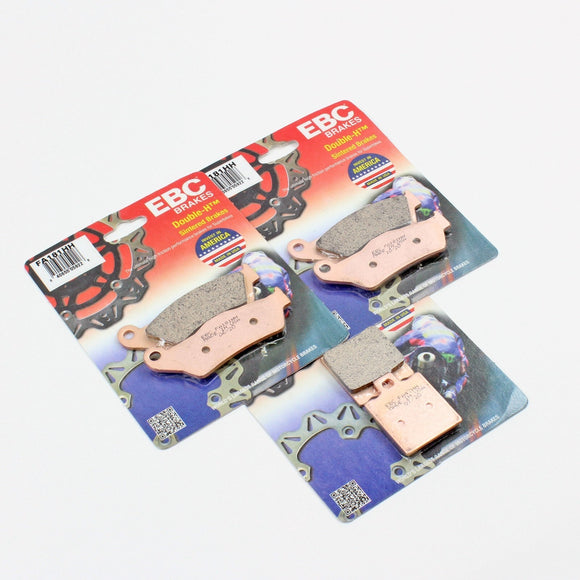 EBC Front & Rear Sintered Ducati Brake Pad Set FA181HHx2 & FA47HHx1 - 3 Pair
