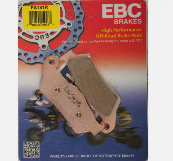 EBC Brakes FA368R FA181R Set Front Rear Brake Pads – Fits KTM, Husqvarna & GasGas 125-500cc (2004–2026)