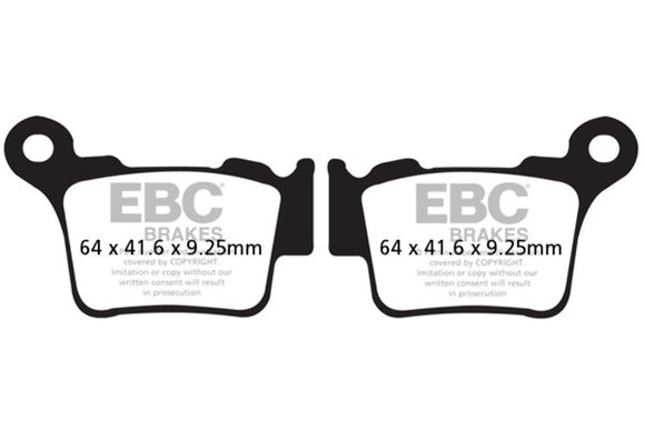 EBC Brakes FA368R FA181R Set Front Rear Brake Pads – Fits KTM, Husqvarna & GasGas 125-500cc (2004–2026)