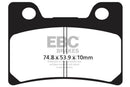 EBC HH Sintered Brake Pad Set for 1992-1993 Yamaha FZR1000 EX-UP Front 2 Pair-2