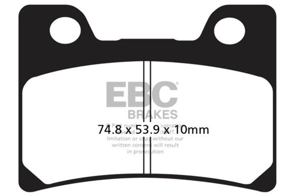 EBC HH Sintered Brake Pad Set for 1992-1993 Yamaha FZR1000 EX-UP Front 2 Pair