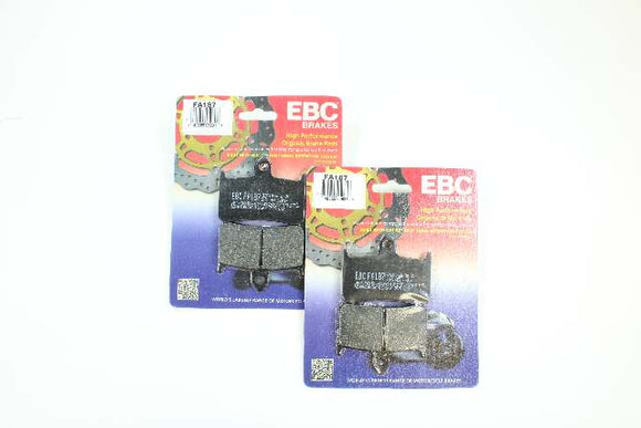 EBC Organic Brake Pads 2 Pair FA187 for select Honda models