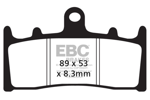 EBC Sintered Brake Pad Set FA188HH with Caliper Pins for select Kawasaki Suzuki