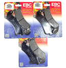EBC Brake Pad Set Organic for 1993-99 Honda CBR1000F CBR 1000 F Front Rear 3 Pr-1