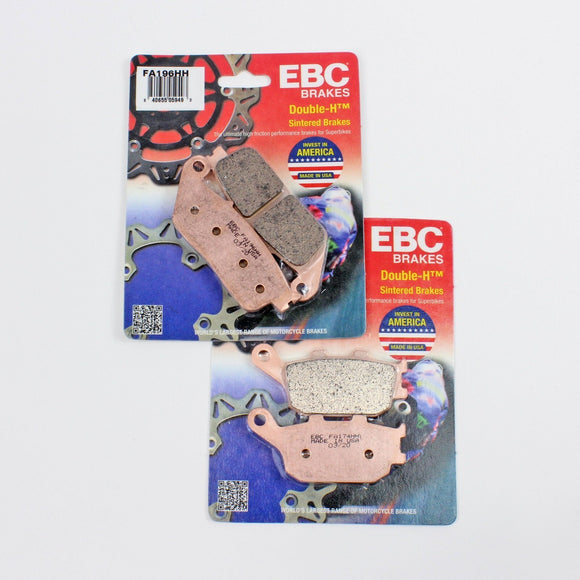 EBC HH Sintered Brake Pad Set for 2003-2011 Honda VTX1300 Front/Rear - 2 Pair