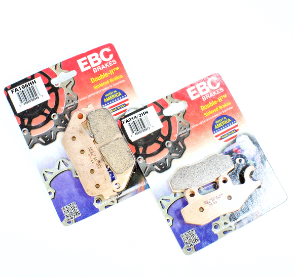 EBC Sintered Brake Pad Set - 2 Pair FA196HH+FA214/2HH