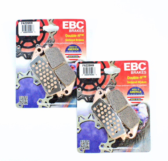EBC Sintered Brake Pad Set FA226HH 2 Pair  for select Honda Triumph Kawasaki models