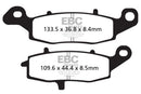EBC Sintered Brake Pad Set - 2 Pair FA229HH+FA231HH-6