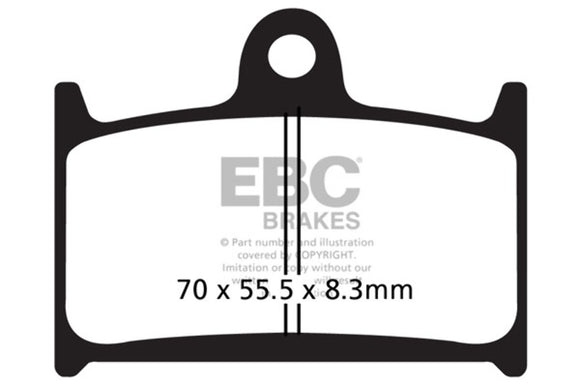 EBC Sintered Brake Pad Set - 2 Pair FA236HHX2